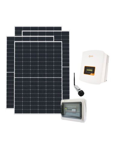 Serie Pro: vendita online Kit fotovoltaico monofase 1320W inverter Solis mini 1kW connesso in rete