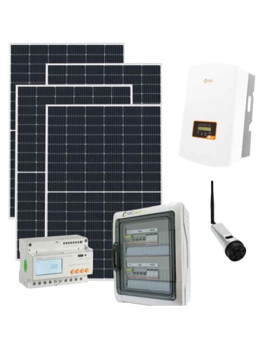 Kit Photovoltaïque triphasé 10120W Onduleur Solis 10kW fonction entrée zéro