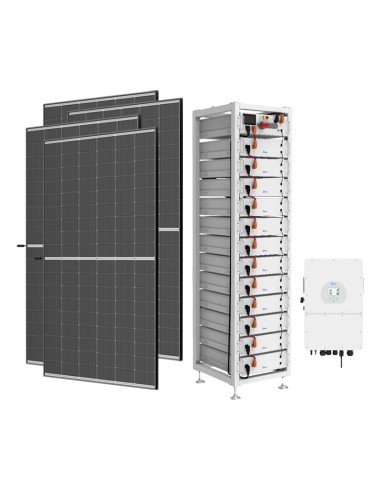 Dreiphasiges Off-Grid-Photovoltaik-Kit 19800W Inverter 20kW DEYE Akku 20.48kWh