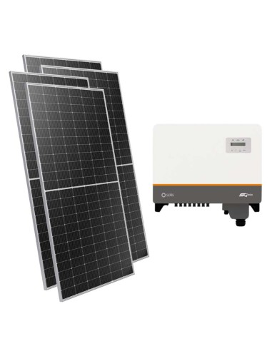 Three-phase photovoltaic kit 30240W Solis inverter 30kW connected to grid