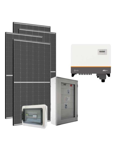 Three-phase photovoltaic kit 29700W Solis inverter 30kW connected to grid