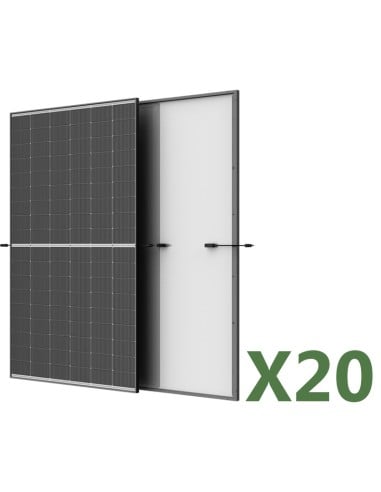 Set 20 panel fotovoltaicos 495W total 9900W monocristalino TRINASOLAR Vertex S+