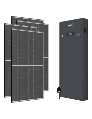 Kit fotovoltaico monofásico 3920W inversor 4kW Zucchetti almacenamiento 10.24kWh