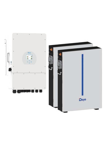 Sistema almacenamiento trifásico inversor 12kW DEYE litio RW-M 12.28kWh