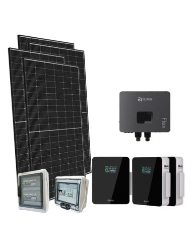 Serie Plus: vendita online Kit fotovoltaico monofase 6060W Plus Renon Power 4.6kW litio Xcellent 15.36kWh