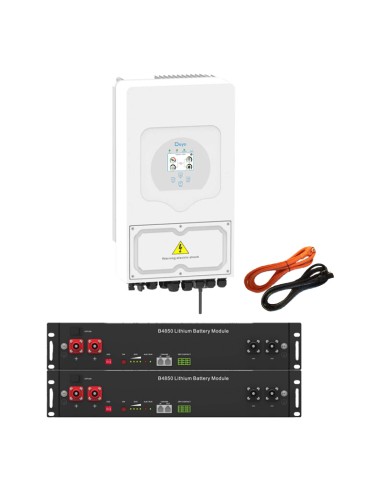 Single-phase storage system 6kW DEYE inverter lithium Dyness 4.8kWh photovoltaic