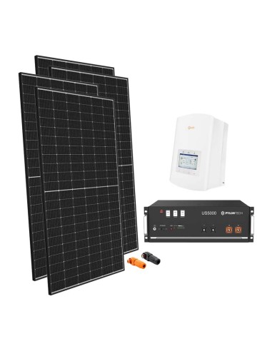 Serie Pro: vendita online Kit fotovoltaico monofase 4040W PRO inverter ibrido Solis 3.6kW Pylontech 4.8kWh