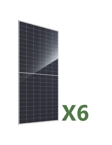 Set 6 Photovoltaik-Solarmodulen bifacial 585W Gesamt 3510W mono JA Solar