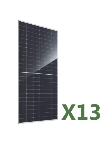 Set 13 Photovoltaik-Solarmodulen bifacial 585W Gesamt 7605W  mono JA Solar