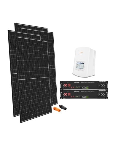 Serie Pro: vendita online Kit fotovoltaico monofase 5050W inverter ibrido Solis 4.6kW litio Dyness 4.8kWh