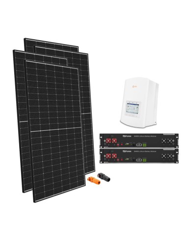 Kit photovoltaïque monophasé 5050W onduleur Solis 4.6kW lithium Dyness 4.8kWh