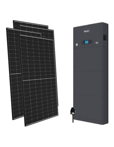 Einphasiges Photovoltaik-Kit 5100W Wechselrichter 4kW Zucchetti speicher 5.12kWh