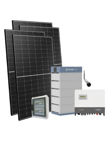 Kit fotovoltaico Off-Grid 10200W inversor Solis 10kW litio Pylontech 17.75kWh