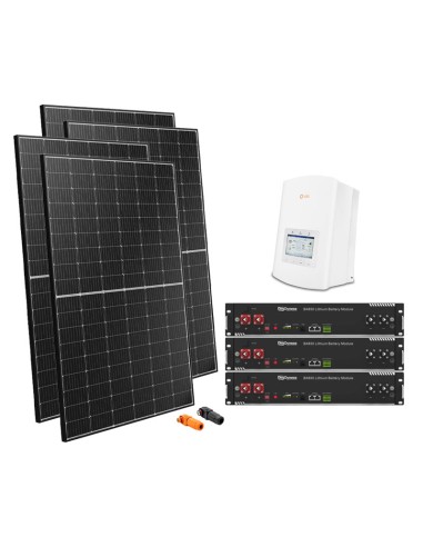 Serie Pro: vendita online Kit fotovoltaico monofase 5100W inverter ibrido Solis 4.6kW litio Dyness 7.2kWh