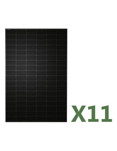 Set 11 Photovoltaik-Solarmodulen 430W Gesamt 4730W mono TW Solar Total Black