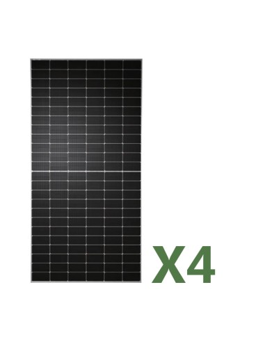 Set of 4 photovoltaic solar panels 590W total 2360W mono TW Solar half cells