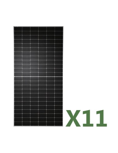 Set 11 Photovoltaik-Solarmodulen 590W Gesamt 6490W mono TW Solar Halbzelle