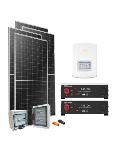 Serie Plus: vendita online Kit fotovoltaico monofase 5600W PLUS inverter Solis 5kW A48100 Dyness 9.6kWh