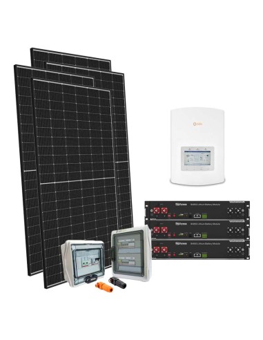 Serie Plus: vendita online Kit fotovoltaico monofase 5100W PLUS inverter Solis 4.6kW litio Dyness 7.2kWh