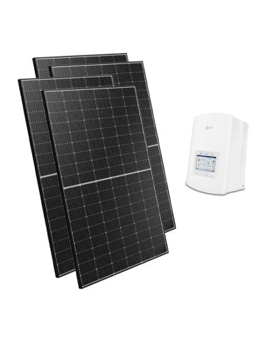 Einphasiges Photovoltaik-kit 3400W Solis Wechselrichter 3kW für Akkumulation