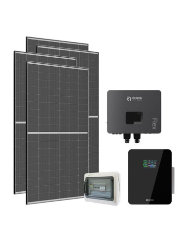 Off-Grid single-phase photovoltaic kit 2970W Renon Power 4.6kW Xcellent 5.12kWh