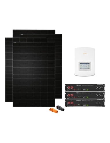 Serie Pro: vendita online Kit fotovoltaico monofase 3440W inverter ibrido Solis 3kW litio Dyness 7.2kWh