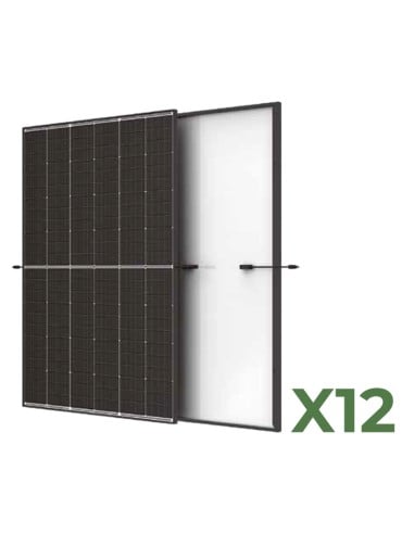 Set de 12 panneaux photovoltaïques 450W total 5400W mono TRINASOLAR Vertex S+