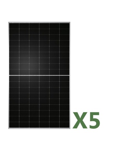 Set 5 Doppelseitiges Photovoltaik-Solarmodulen 500W Gesamt 2500W mono TW Solar