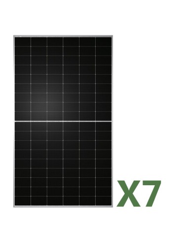 Set 7 Doppelseitiges Photovoltaik-Solarmodulen 500W Gesamt 3500W mono TW Solar