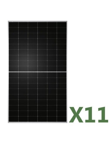 Set 11 Doppelseitiges Photovoltaik-Solarmodulen 500W Gesamt 5500W mono TW Solar