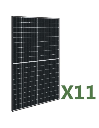 Set de 11 panneaux solaire photovoltaïques 435W total 4785W mono Astronergy N5s