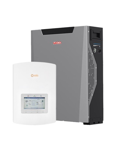 Solis con batterie Weco: vendita online Sistema di accumulo monofase inverter ibrido Solis 3kW litio Weco 5k3 XP 5.3kWh