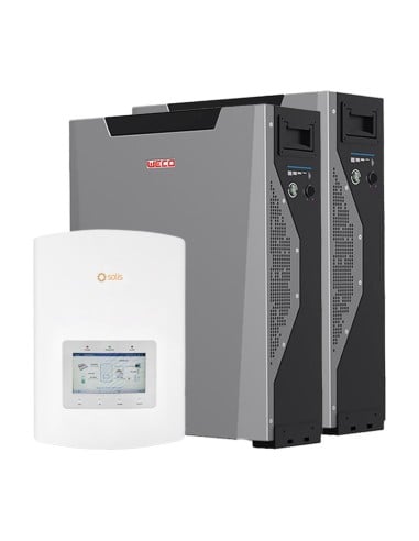 Solis con batterie Weco: vendita online Sistema di accumulo monofase inverter ibrido Solis 3kW litio Weco 5k3 XP 10.7kWh