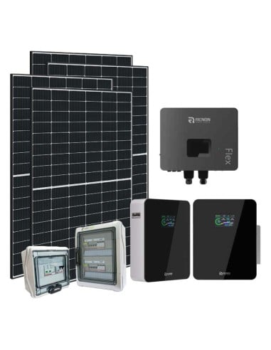 Einphasiges Photovoltaik-Kit 6090W Renon Power 6kW Lithium Xcellent 10.24kWh