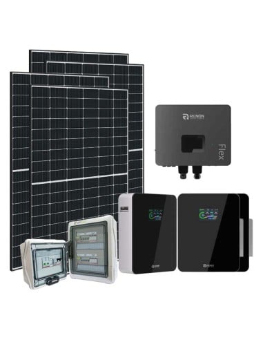 Einphasiges Photovoltaik-Kit 6090W Renon Power 6kW Lithium Xcellent 15.36kWh