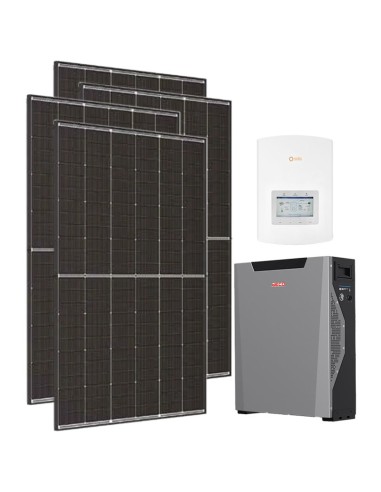 Einphasiges Photovoltaik-Kit 3600W Wechselrichter Solis 3kW Lithium Weco 5.3kWh