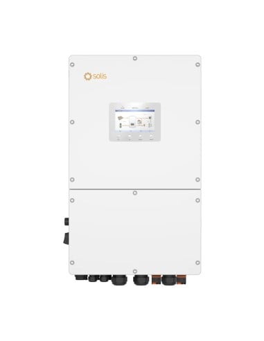 Onduleur hybride triphasés 50kW Solis S6 4 MPPT sectionneur CC photovoltaïque