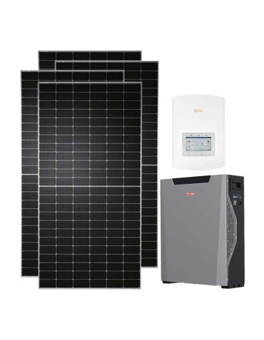 Einphasiges Photovoltaik-Kit 3540W Wechselrichter Solis 3kW Lithium Weco 5.3kWh