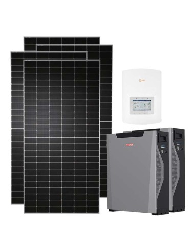 Einphasiges Photovoltaik-Kit 3540W Wechselrichter Solis 3kW Lithium Weco 10.7kWh