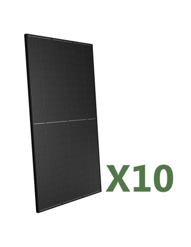 Set of 10 Peimar Full Black 500W total 5000W mono photovoltaic panel half cells