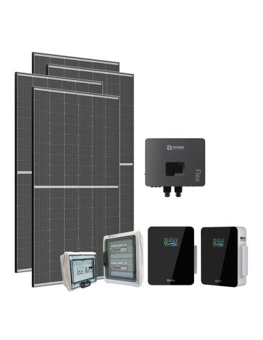 Serie Plus: vendita online Kit fotovoltaico monofase 6300W Plus Renon Power 4.6kW litio Xcellent 10.24kWh