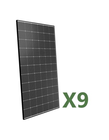 Set pannelli fotovoltaici: vendita online Set di 9 pannelli solari fotovoltaici 505W tot. 4545W mono Peimar Made in Italy