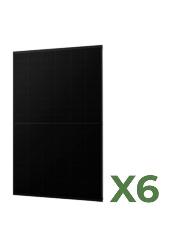 Set 6 AIKO Full Black 445W Gesamt 2670W monokristallines Photovoltaik-Solarmodul