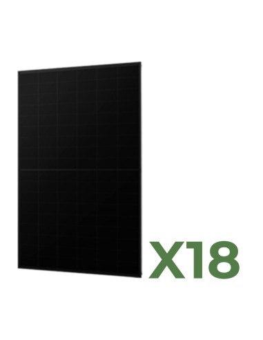 Set of 18 AIKO Full Black 445W total 8010W mono photovoltaic solar panels