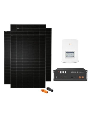 Serie Pro: vendita online Kit fotovoltaico monofase 3440W inverter ibrido Solis 3kW litio Pylontech 4.8kWh