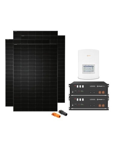 Serie Pro: vendita online Kit fotovoltaico monofase 3440W inverter ibrido Solis 3kW litio Pylontech 9.6kWh