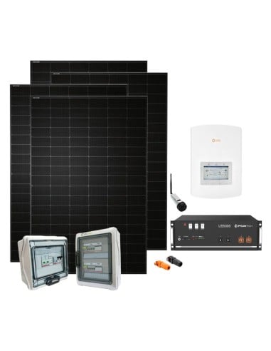 Serie Plus: vendita online Kit fotovoltaico monofase 3440W PLUS inverter ibrido Solis 3kW Pylontech 4.8kWh