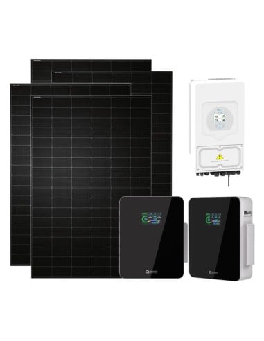 Einphasiger Photovoltaik-Kit 6880W-inverter Deye 6kW lithium Xcellent 10.24kWh