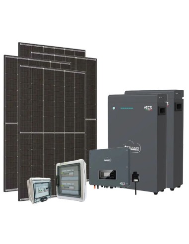 Einphasige Photovoltaik-Kit 4500W Plus-Zucchetti 4kW Akku ZSX5000 S 10.2kWh