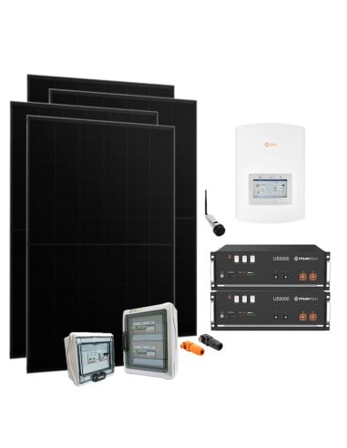 Serie Plus: vendita online Kit fotovoltaico monofase 4005W PLUS inverter Solis 3.6kW litio Pylontech 9.6kWh